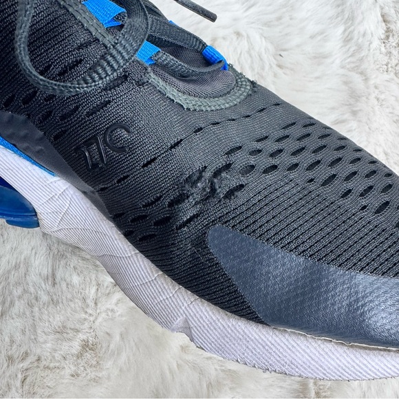 Nike Men’s Air Max 270 Size 10 Anthracite/Blue Black EUC Sneakers - Picture 11 of 11